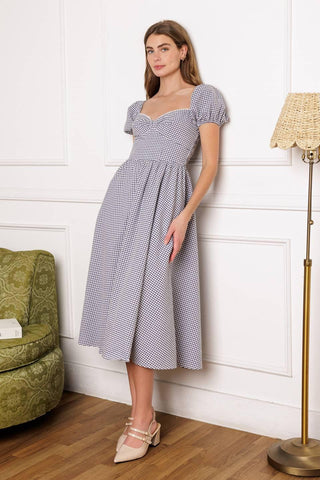 IT'S MY DAY WOVEN MIDI DRESS - Glamourous Grace