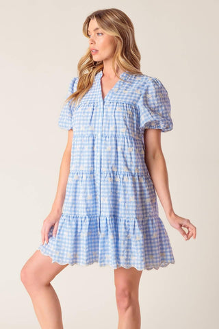 LET'S CATCH UP WOVEN BABYDOLL DRESS - Glamourous Grace