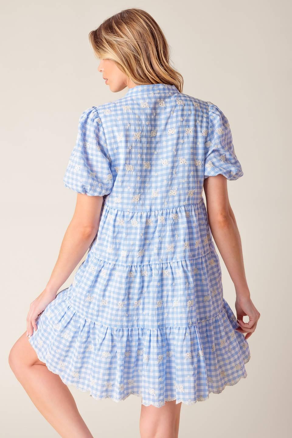 LET'S CATCH UP WOVEN BABYDOLL DRESS - Glamourous Grace