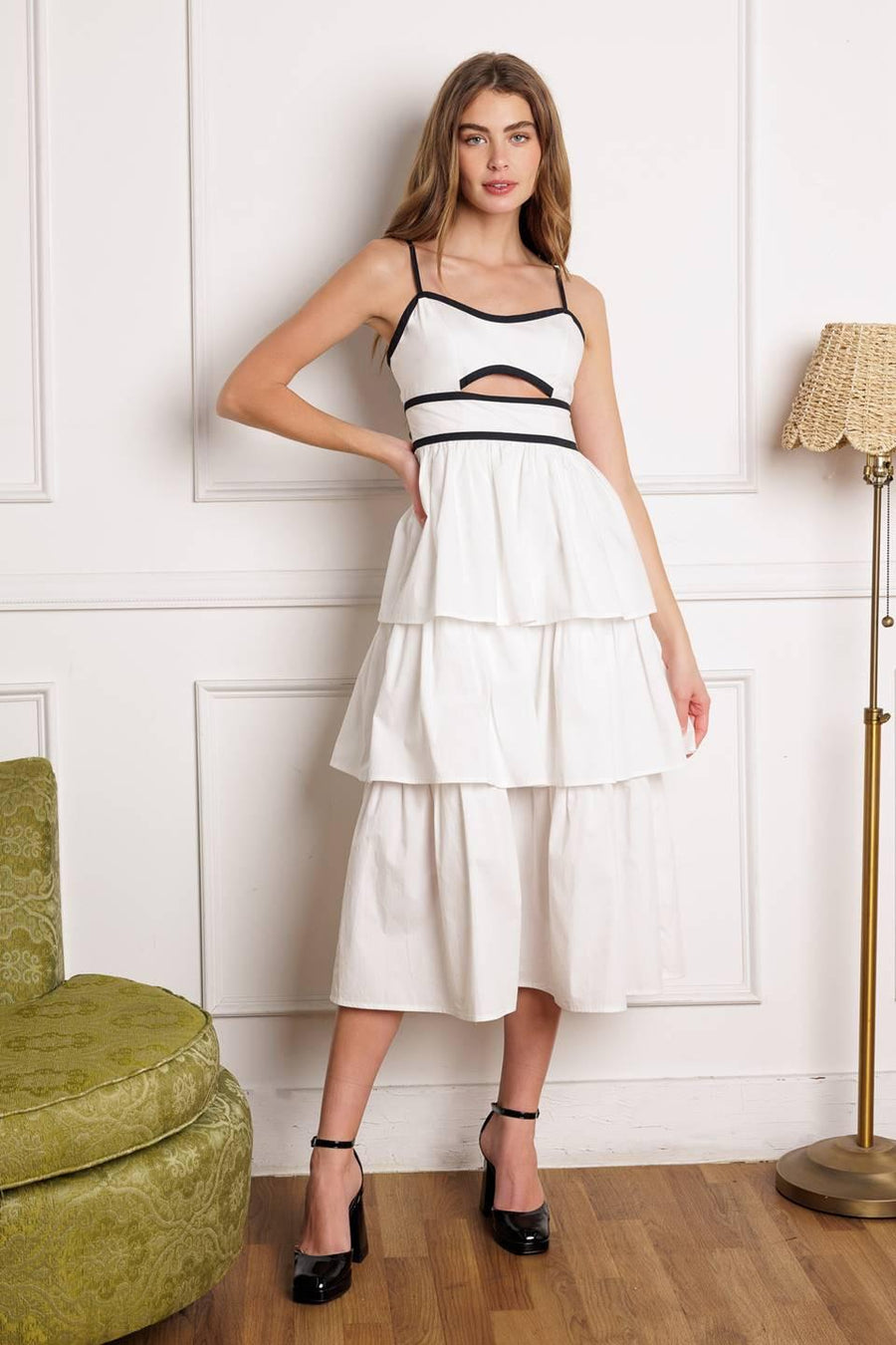 GO GETTER WOVEN MIDI DRESS - Glamourous Grace