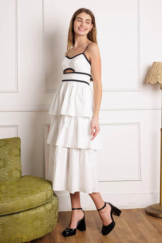 GO GETTER WOVEN MIDI DRESS - Glamourous Grace