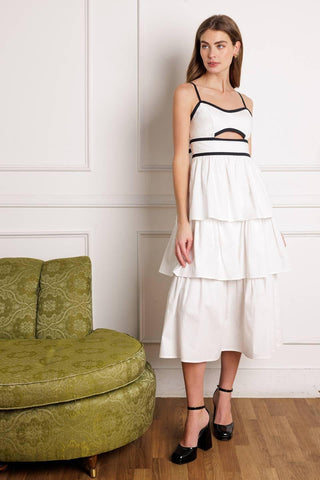 GO GETTER WOVEN MIDI DRESS - Glamourous Grace