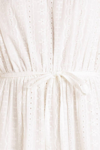 STARLIGHT SOIREE WOVEN EYELET MINI DRESS - Glamourous Grace