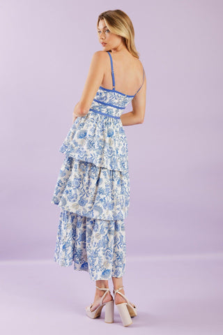 A GREAT ESCAPE WOVEN MIDI DRESS - Glamourous Grace