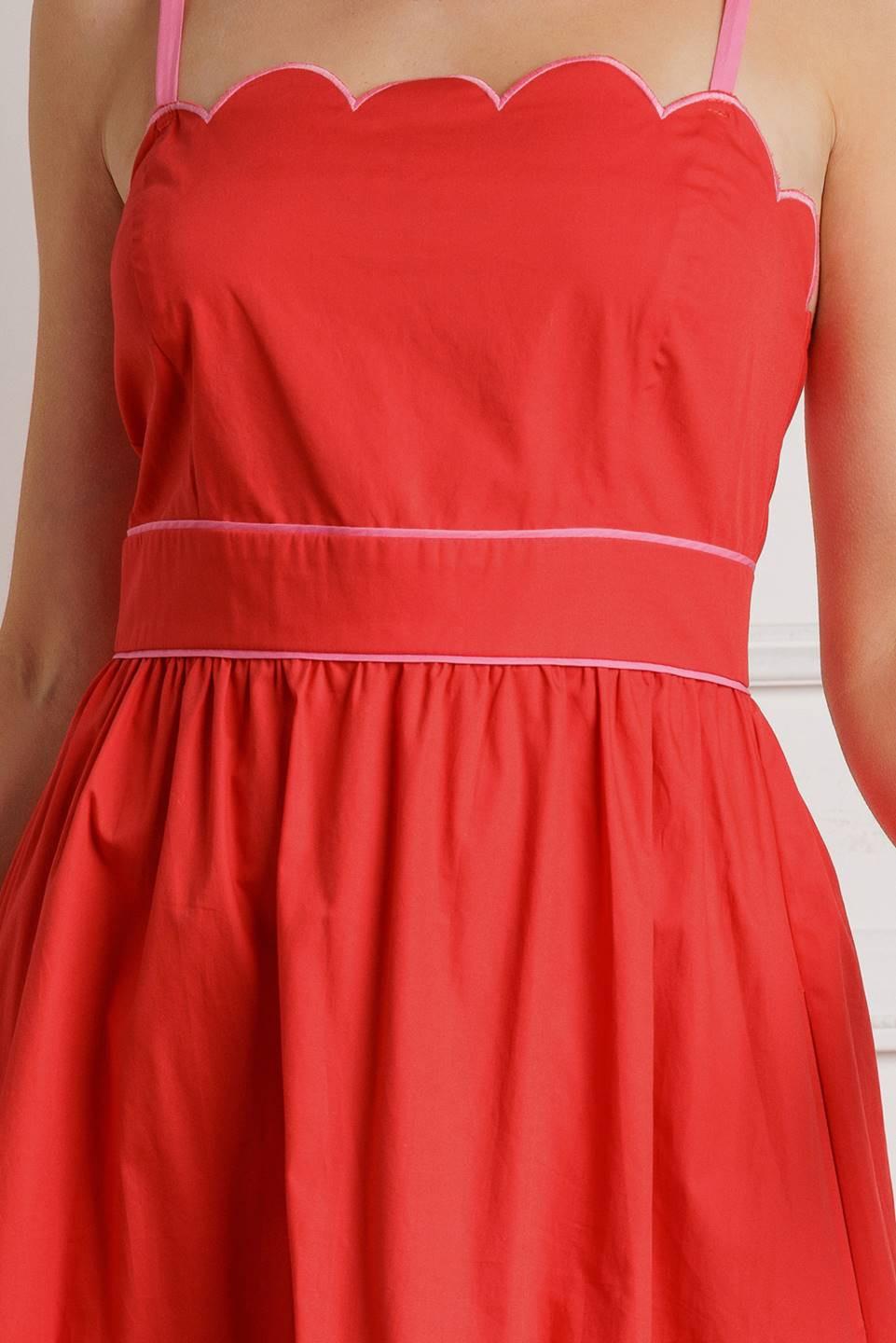 RUSTIC DREAM RED WOVEN MIDI DRESS - Glamourous Grace
