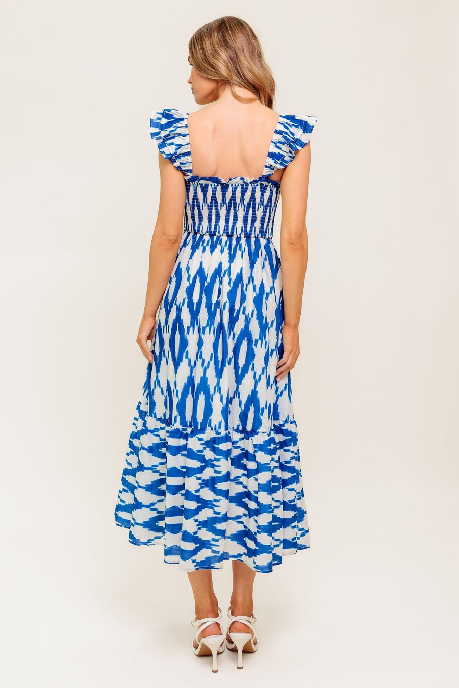 LOST IN THE DETAILS WOVEN MIDI DRESS - Glamourous Grace