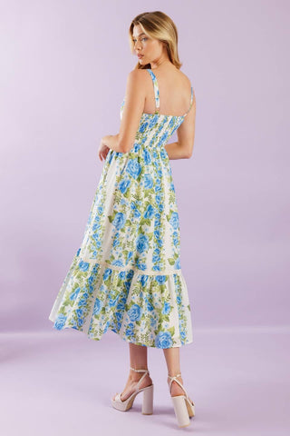 MATCH MY ENERGY WOVEN MIDI DRESS - Glamourous Grace