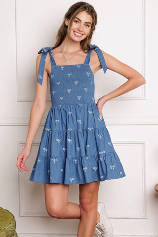 DUSK ENCHANTMENT WOVEN MINI DRESS - Glamourous Grace