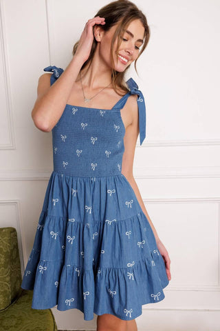 DUSK ENCHANTMENT WOVEN MINI DRESS - Glamourous Grace