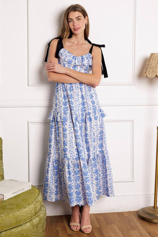 OFF FOR THE DAY WOVEN MIDI DRESS - Glamourous Grace
