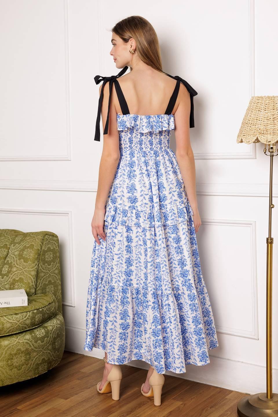 OFF FOR THE DAY WOVEN MIDI DRESS - Glamourous Grace