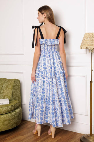 OFF FOR THE DAY WOVEN MIDI DRESS - Glamourous Grace