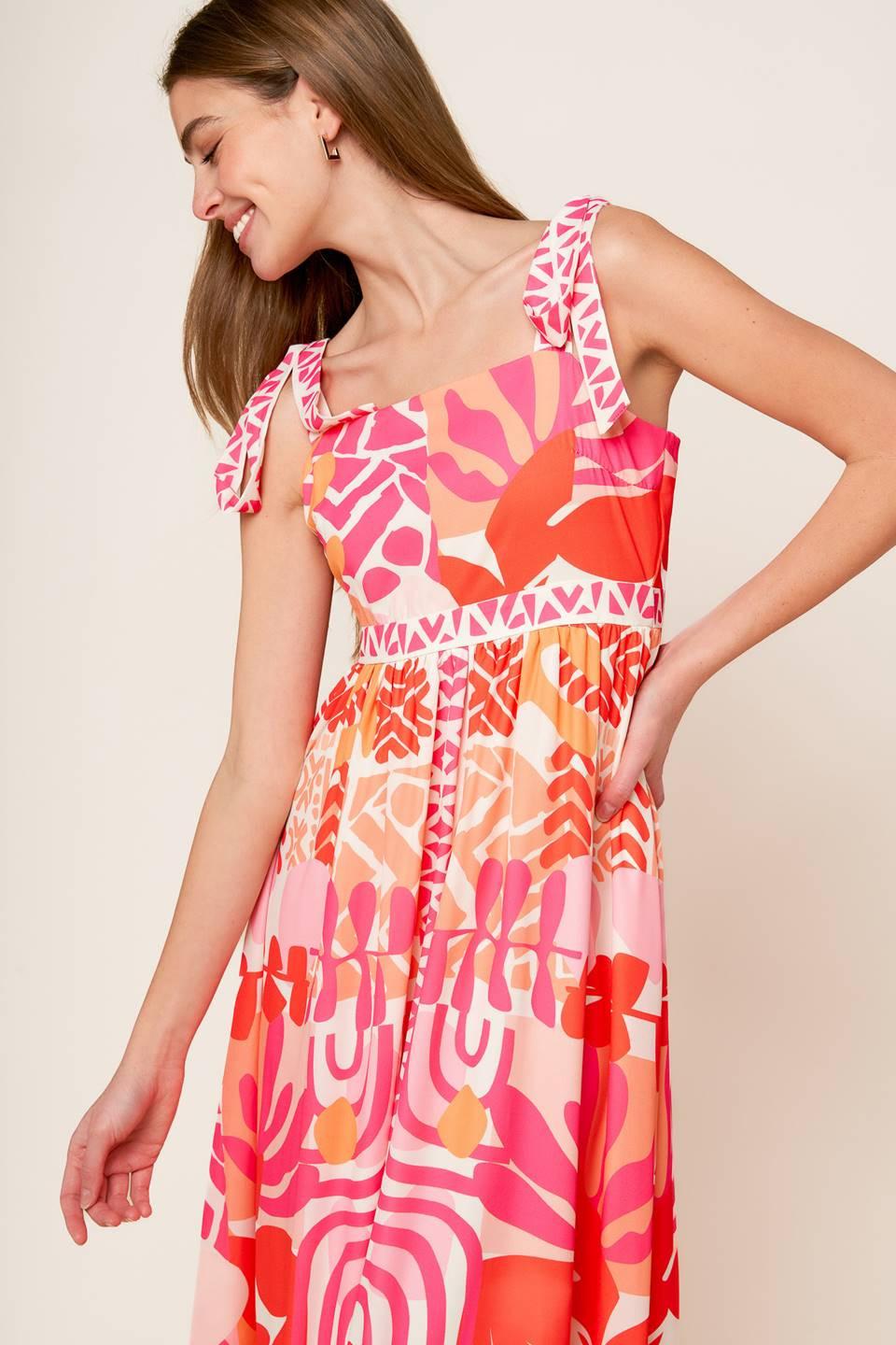 DRIVE-IN MOVIE WOVEN MAXI DRESS - Glamourous Grace