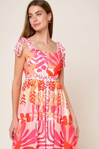 DRIVE-IN MOVIE WOVEN MAXI DRESS - Glamourous Grace