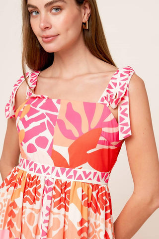 DRIVE-IN MOVIE WOVEN MAXI DRESS - Glamourous Grace