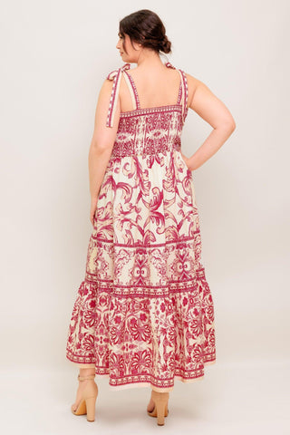 THE GARDEN'S SECRET WOVEN MIDI DRESS - Glamourous Grace