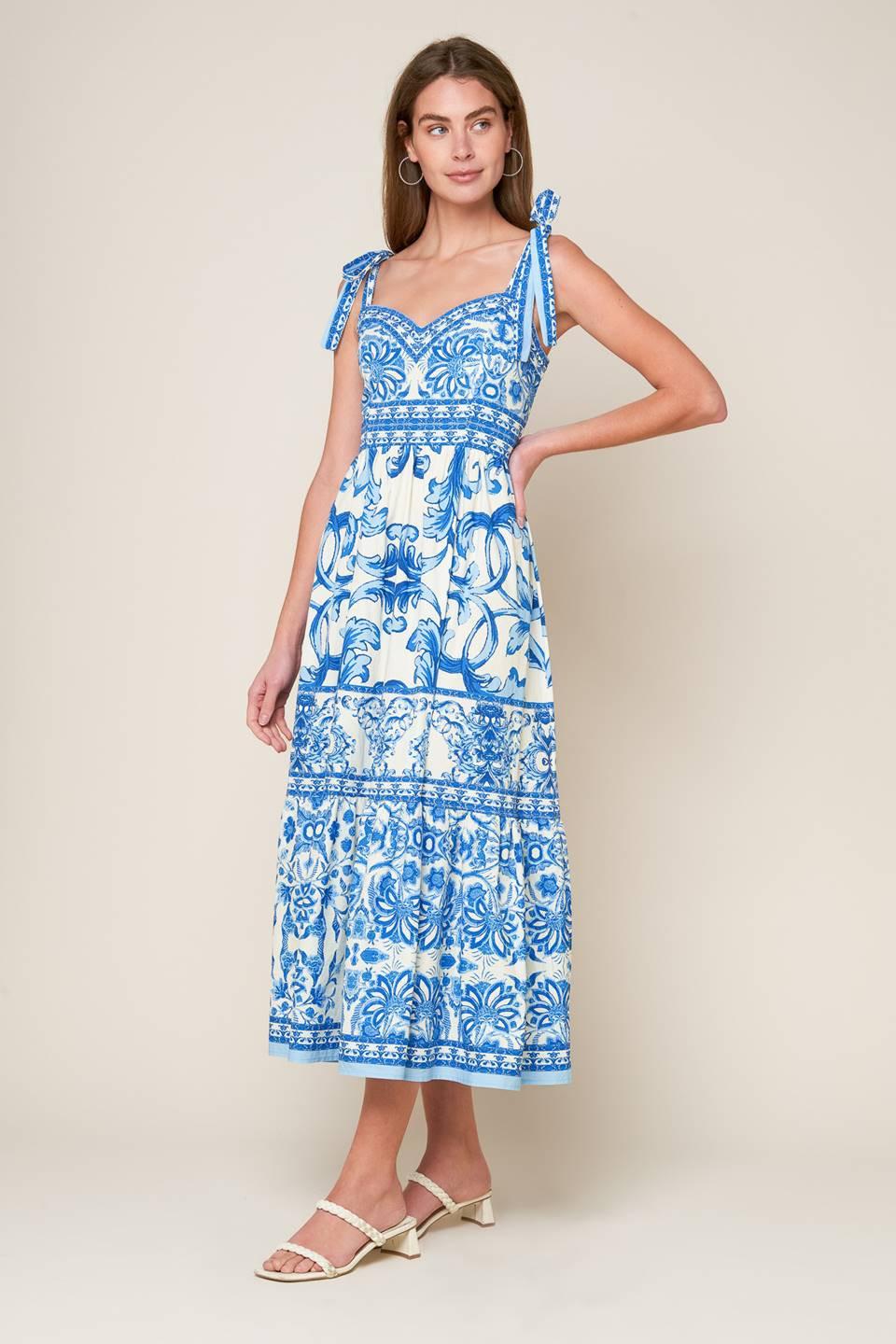 THE GARDEN'S SECRET WOVEN MIDI DRESS - Glamourous Grace
