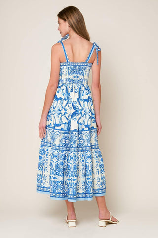 THE GARDEN'S SECRET WOVEN MIDI DRESS - Glamourous Grace