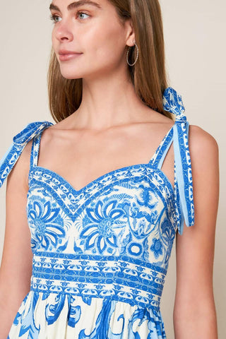 THE GARDEN'S SECRET WOVEN MIDI DRESS - Glamourous Grace