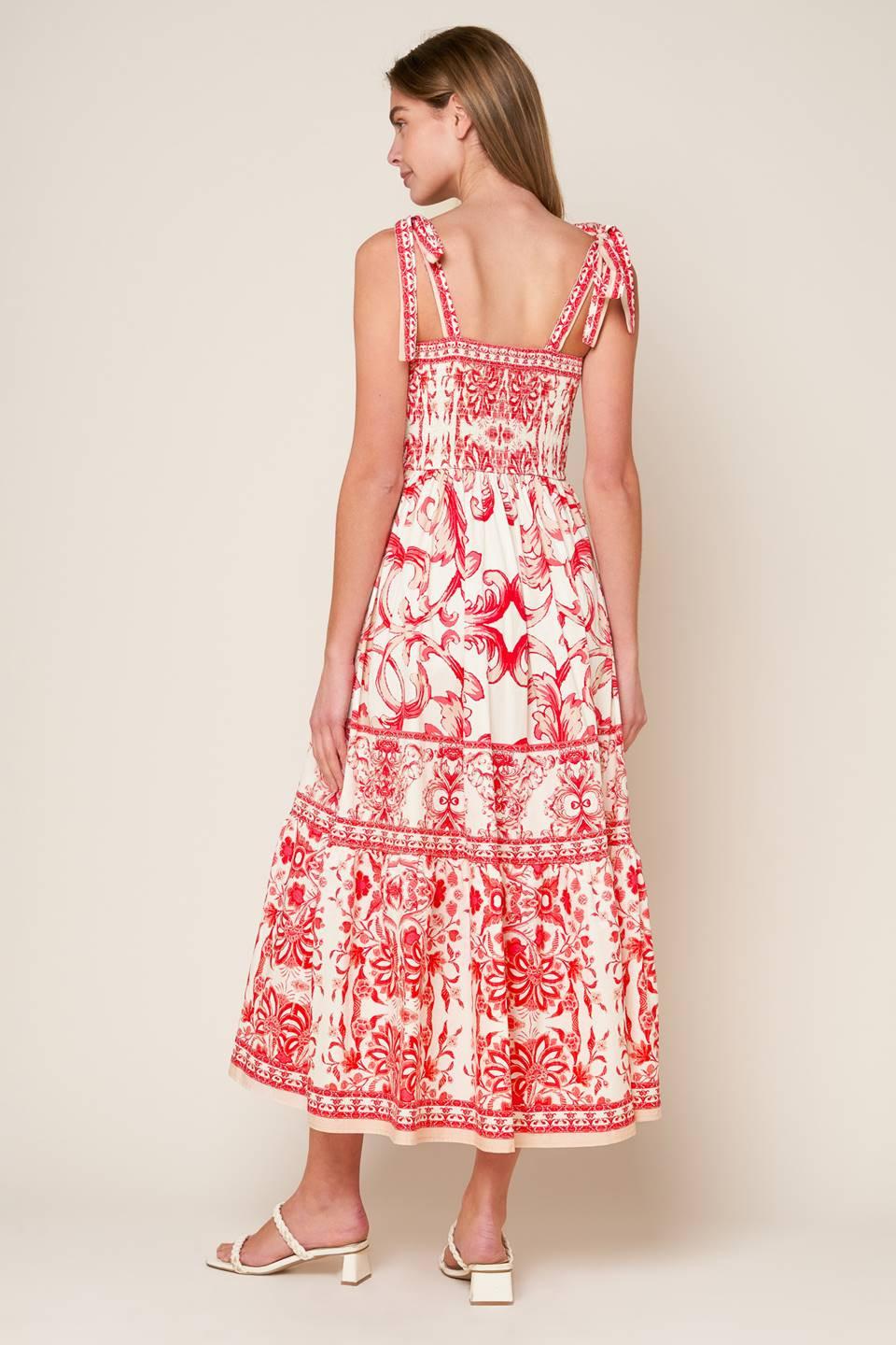 THE GARDEN'S SECRET WOVEN MIDI DRESS - Glamourous Grace