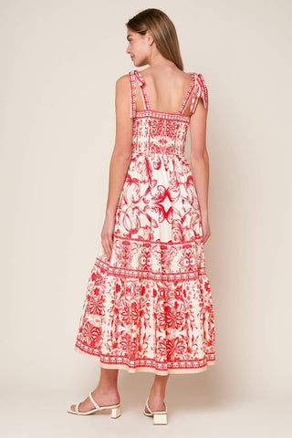 THE GARDEN'S SECRET WOVEN MIDI DRESS - Glamourous Grace