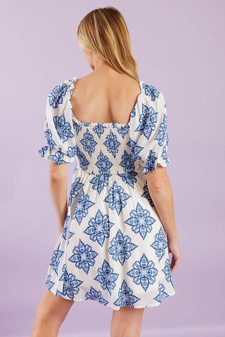 THROUGH THE GARDEN WOVEN MINI DRESS - Glamourous Grace