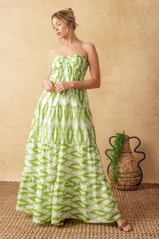 PETALS OF TIME WOVEN MAXI DRESS - Glamourous Grace