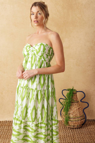 PETALS OF TIME WOVEN MAXI DRESS - Glamourous Grace