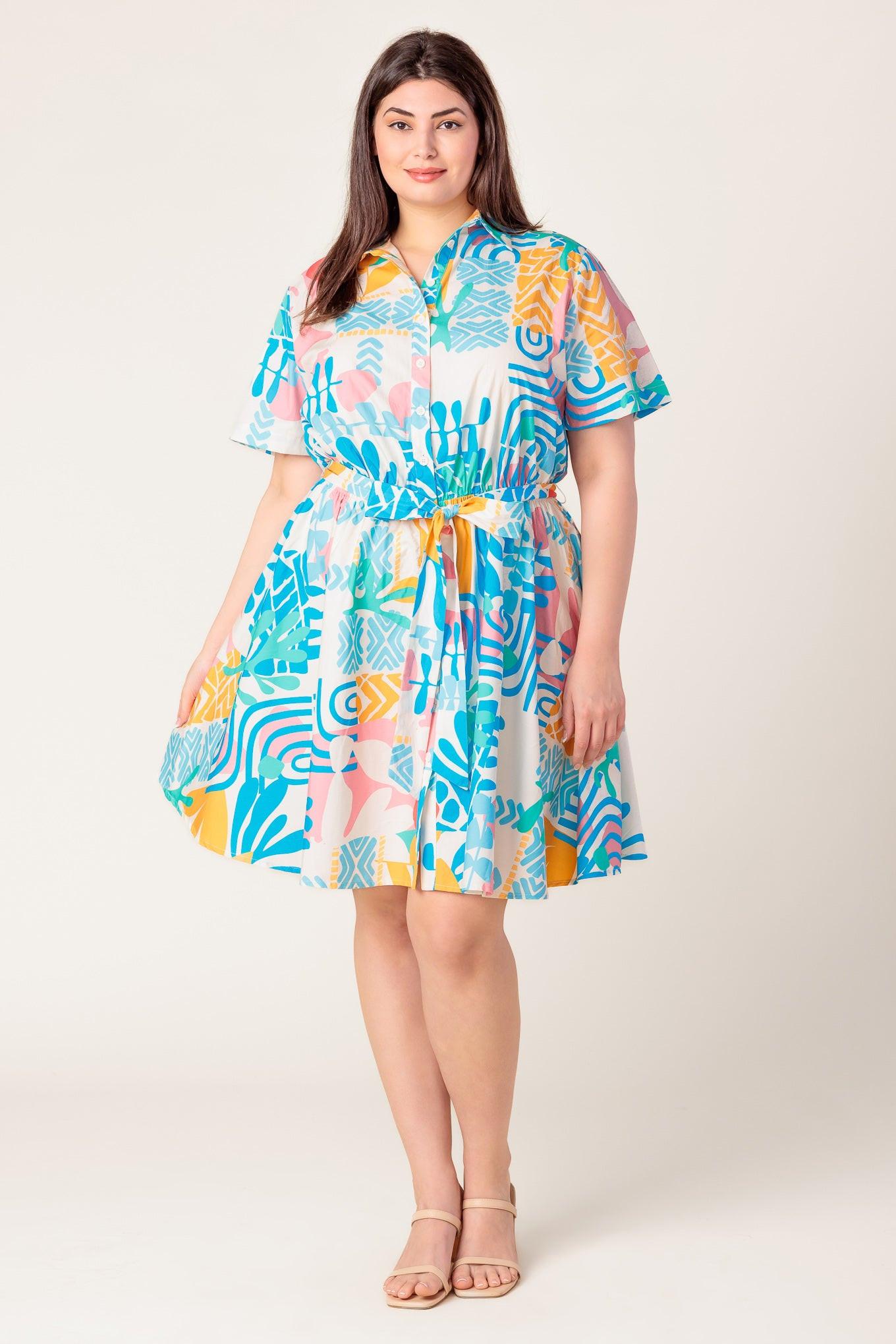 GARDEN SOCIAL WOVEN MINI DRESS - Glamourous Grace