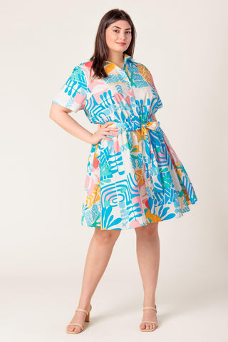 GARDEN SOCIAL WOVEN MINI DRESS - Glamourous Grace