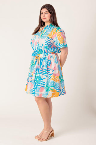 GARDEN SOCIAL WOVEN MINI DRESS - Glamourous Grace