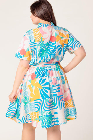 GARDEN SOCIAL WOVEN MINI DRESS - Glamourous Grace