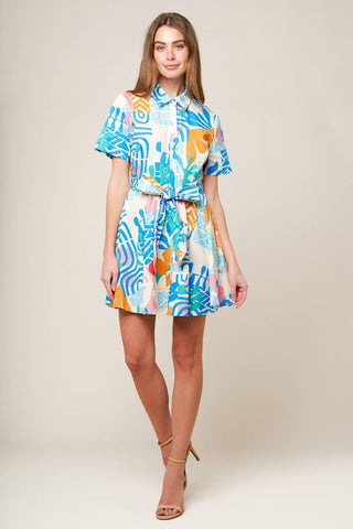 GARDEN SOCIAL WOVEN MINI DRESS - Glamourous Grace