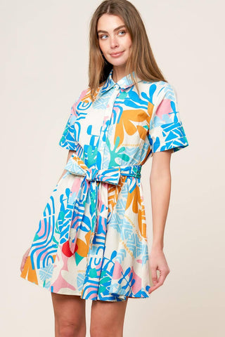 GARDEN SOCIAL WOVEN MINI DRESS - Glamourous Grace
