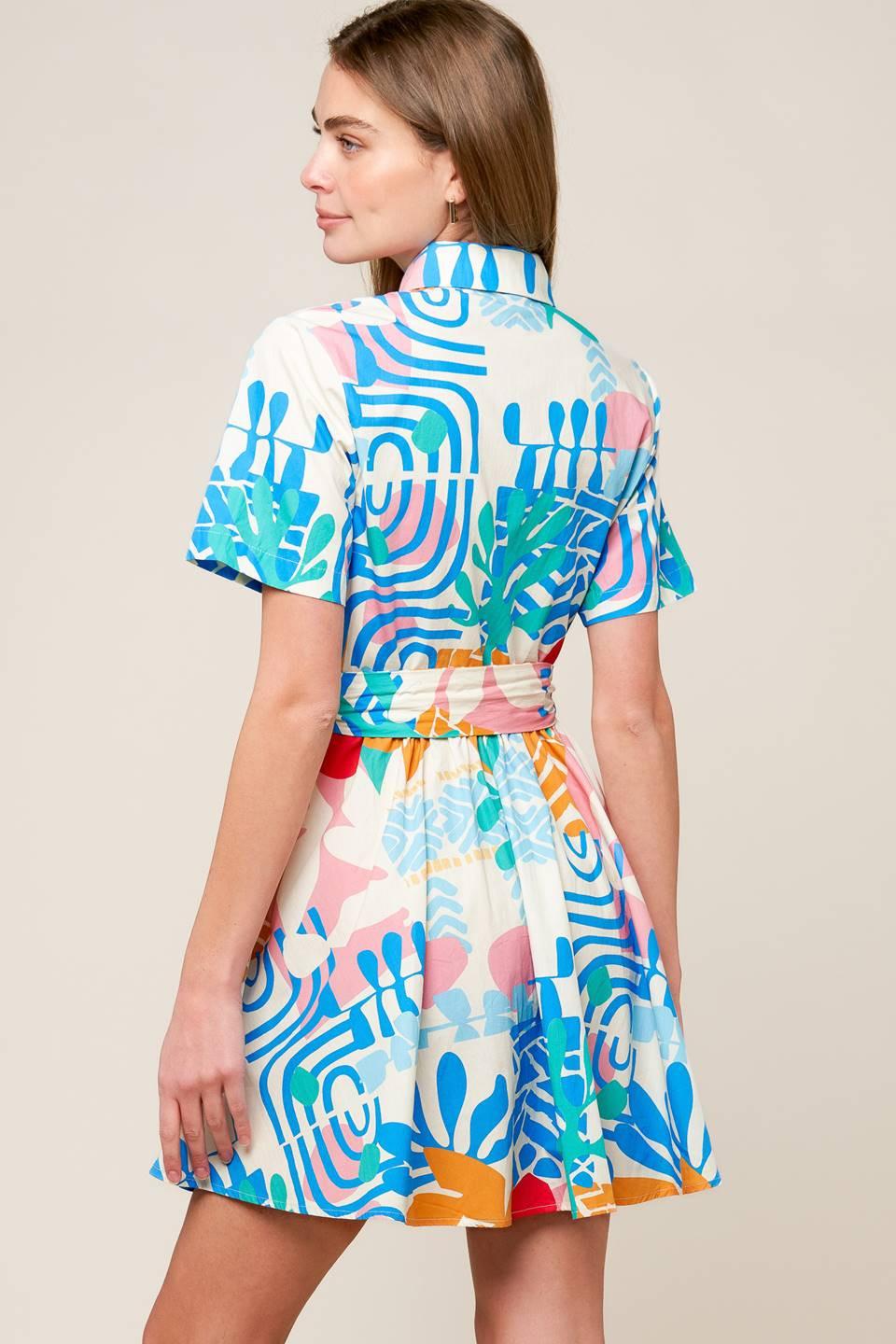GARDEN SOCIAL WOVEN MINI DRESS - Glamourous Grace