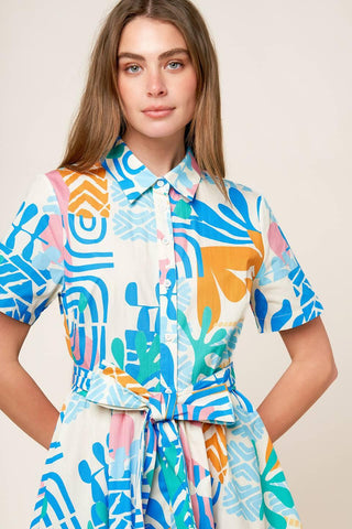 GARDEN SOCIAL WOVEN MINI DRESS - Glamourous Grace