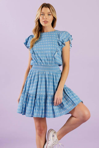 COME AS YOU ARE WOVEN MINI DRESS - Glamourous Grace
