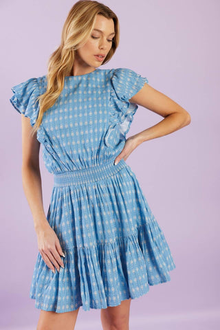 COME AS YOU ARE WOVEN MINI DRESS - Glamourous Grace