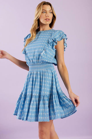 COME AS YOU ARE WOVEN MINI DRESS - Glamourous Grace