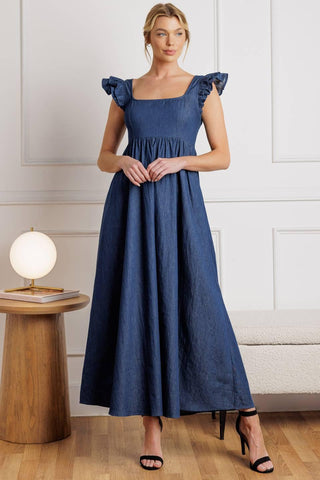 KILLING TIME CHAMBRAY MIDI DRESS - Glamourous Grace
