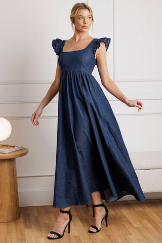 KILLING TIME CHAMBRAY MIDI DRESS - Glamourous Grace
