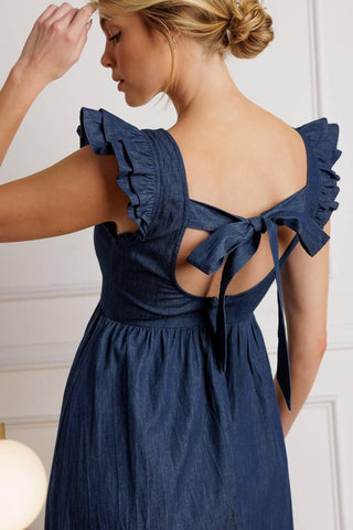 KILLING TIME CHAMBRAY MIDI DRESS - Glamourous Grace