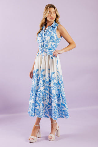 PALM SHORES WOVEN MIDI DRESS - Glamourous Grace