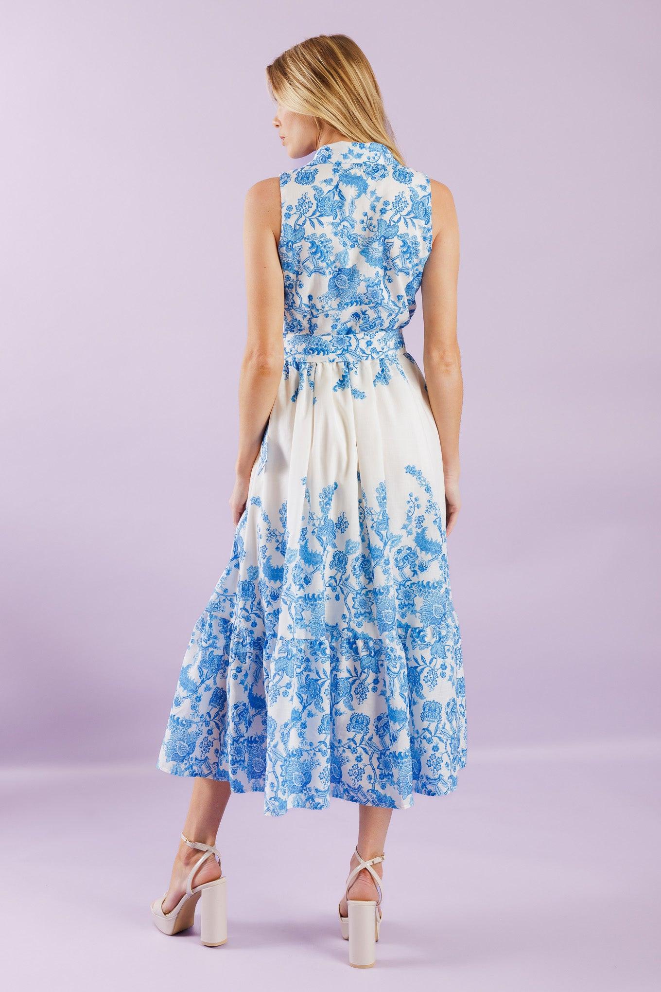 PALM SHORES WOVEN MIDI DRESS - Glamourous Grace