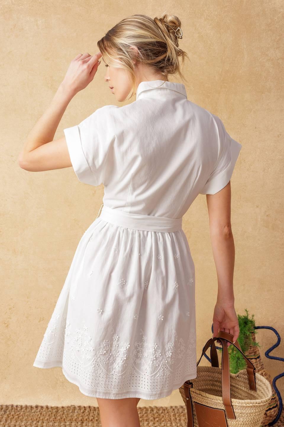 FEEL THE VIBE WOVEN MINI DRESS - Glamourous Grace