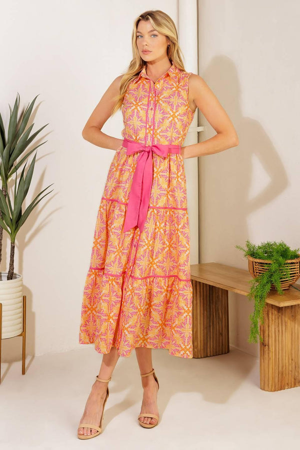 RAINFOREST RADIANCE WOVEN MIDI DRESS - Glamourous Grace