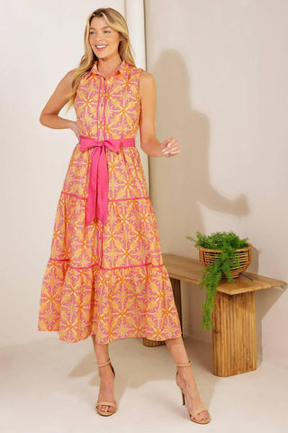 RAINFOREST RADIANCE WOVEN MIDI DRESS - Glamourous Grace