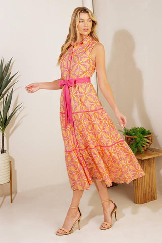 RAINFOREST RADIANCE WOVEN MIDI DRESS - Glamourous Grace