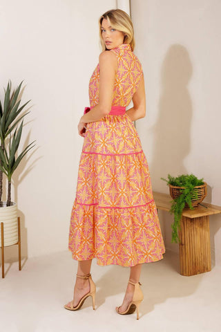 RAINFOREST RADIANCE WOVEN MIDI DRESS - Glamourous Grace