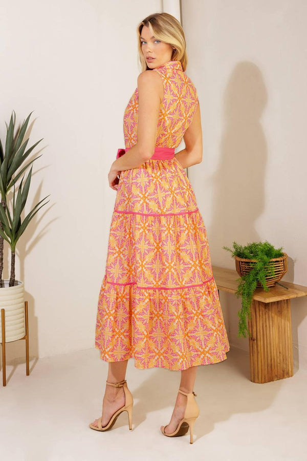 RAINFOREST RADIANCE WOVEN MIDI DRESS - Glamourous Grace